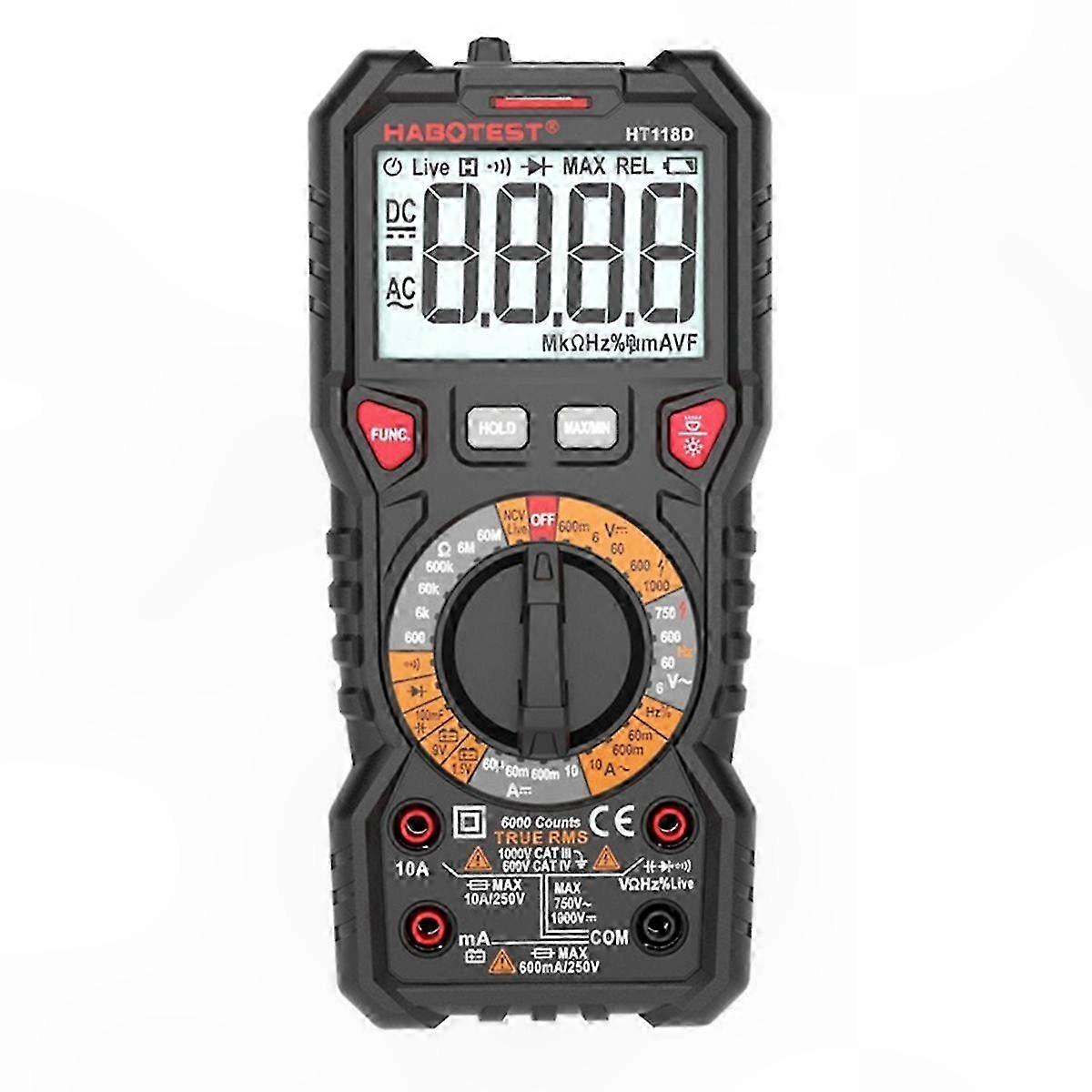 Hochpräzises Digitales Multimeter Mit Doppelter Hintergrundbeleuchtung Und Automatischer Bereichswahl Für Den Professionellen Einsatz