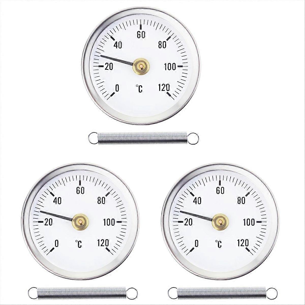 Edelstahl-rohrkontaktthermometer, 3-teiliges Set, Industrielle Temperatursonde