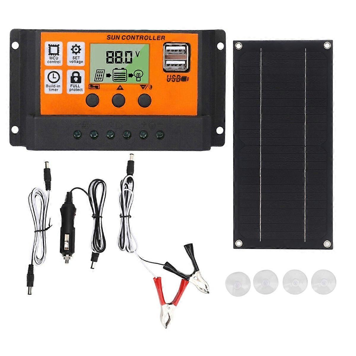 600-w-solaranlage Mit 100-a-18-v-laderegler, Photovoltaik-ladepanel Für Netzunabhängige Systeme, Integrierter Solarladeregler, Erneuerbare Energie
