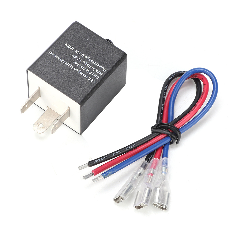 Universelles 12v Led-blinkerrelais Für Motorräder, Einstellbares Signallicht, Kompatibel Mit Blinkern.