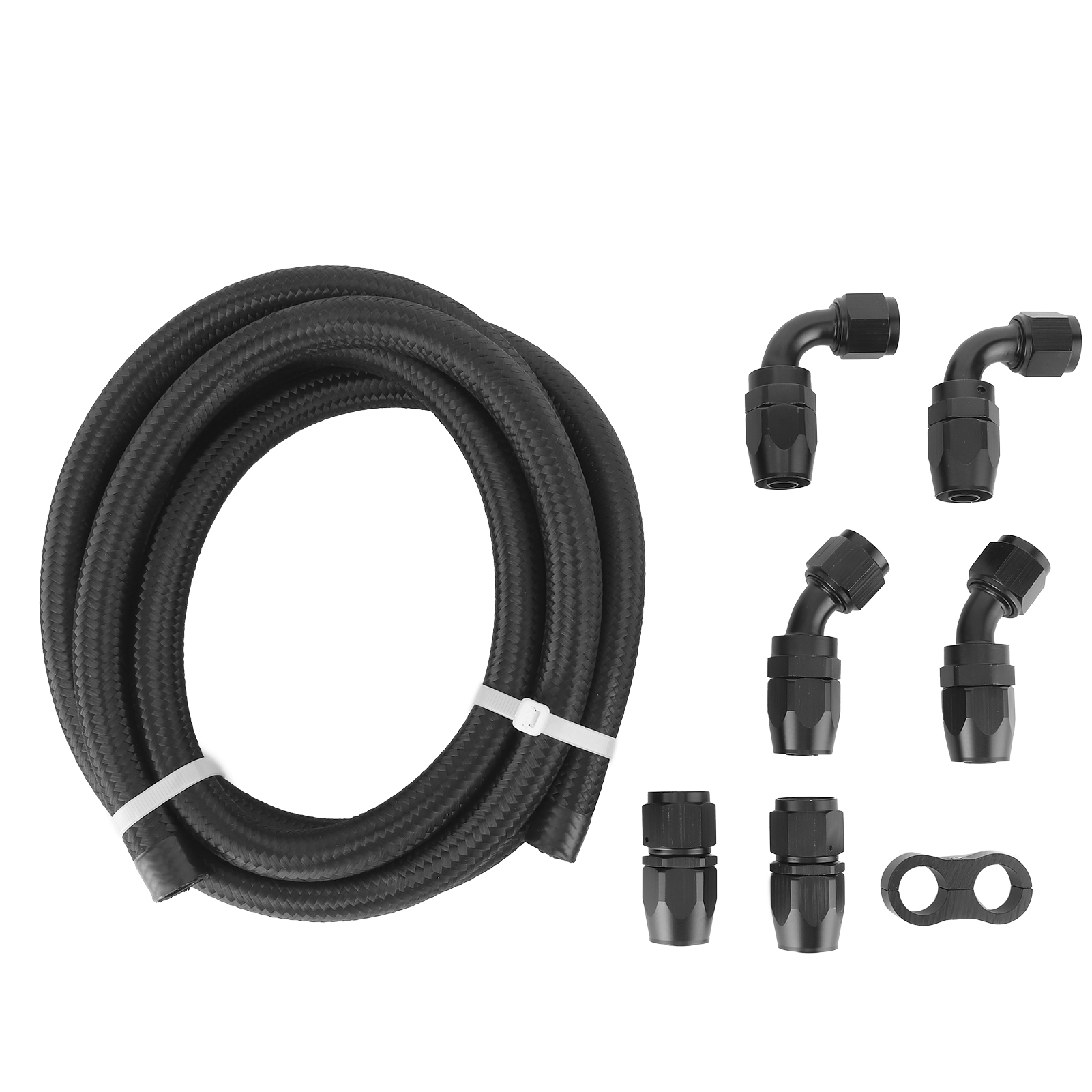 3 Meter Langer An10-kraftstoffschlauch Mit Adapteranschlüssen, Trennsatz Und Klemmen, Korrosionsbeständig, Universell