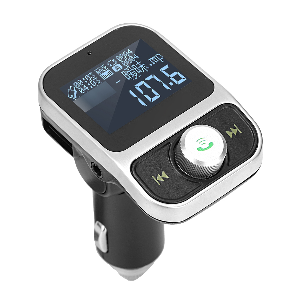 Bluetooth-mp3-autoladegerät Mit Lcd-bildschirm, Usb-typ-c-empfänger, Zigarettenanzünderstecker, Hy88 Ruthenium