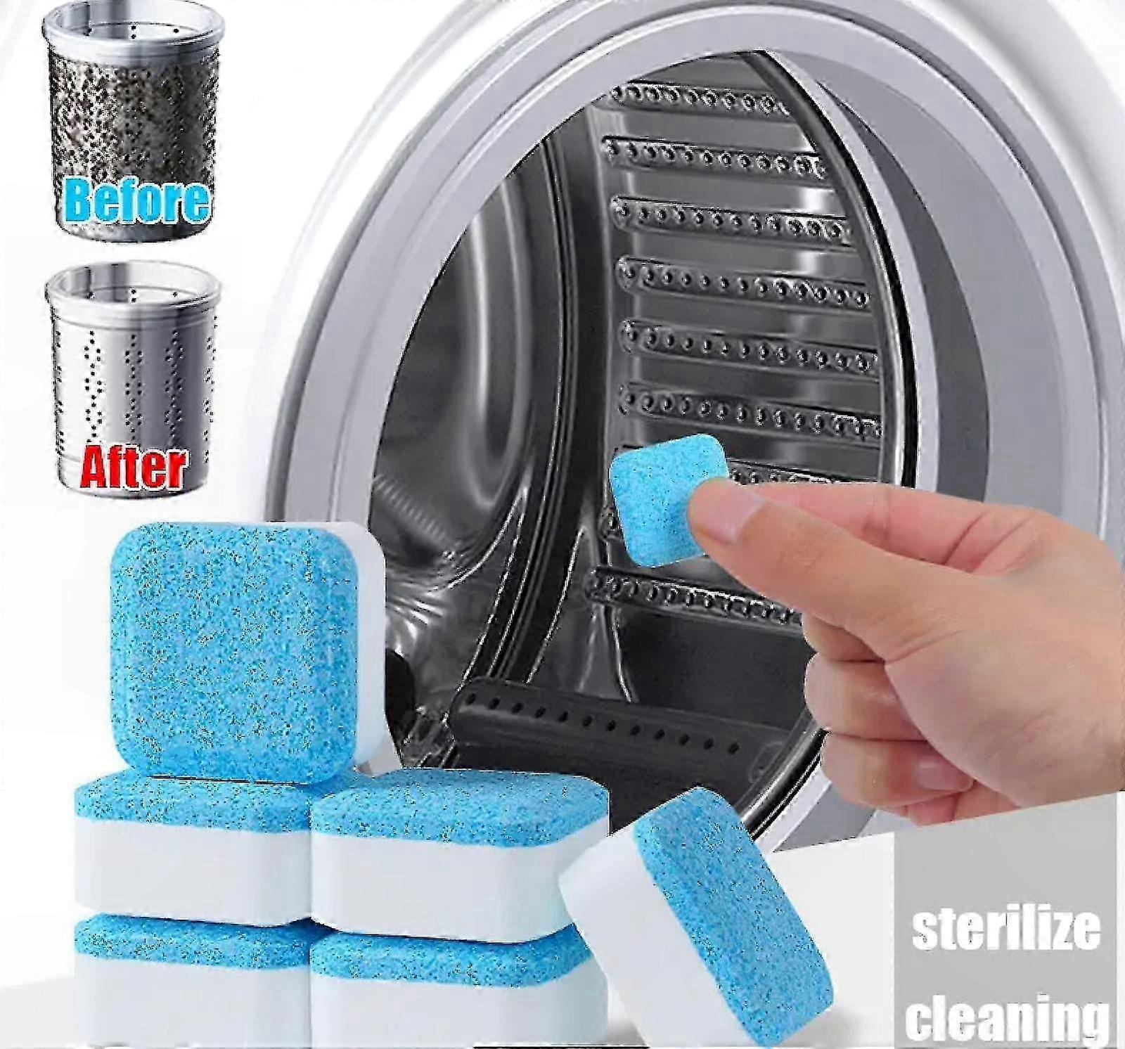 Brausetabletten Zur Reinigung Von Waschmaschinen, Packung Mit 12 Stück, Entkalkungs-, Desodorierungs- Und Anti-schimmel-tabletten Für Haushaltsgeräte Und Badezimmer.