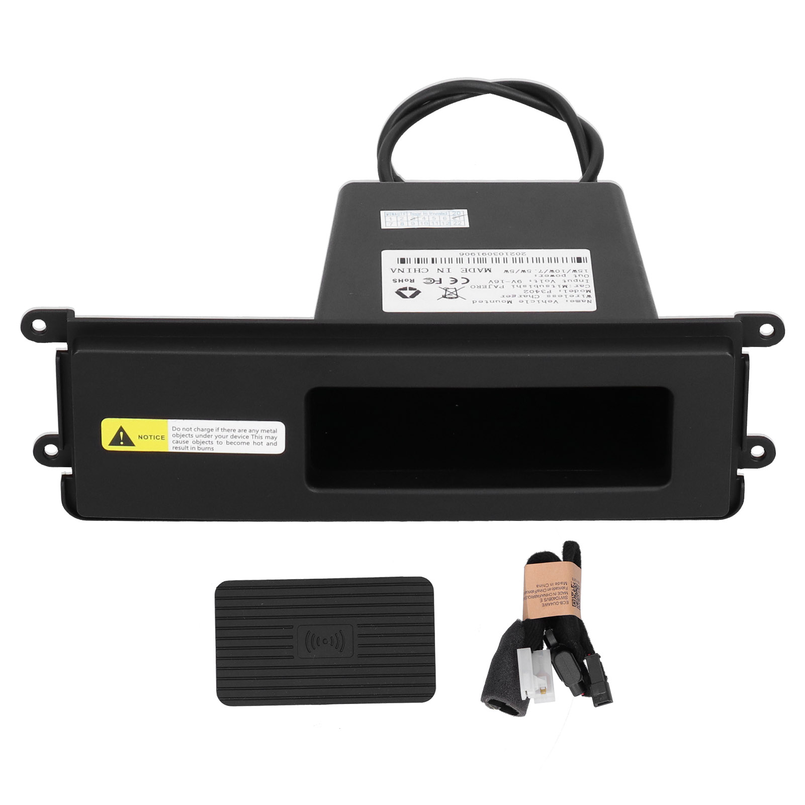 15w Qi Schnell-autoladegerät Mit Kabelloser Ladefunktion Und Handyhalterung Für Mitsubishi Pajero 2014-2020