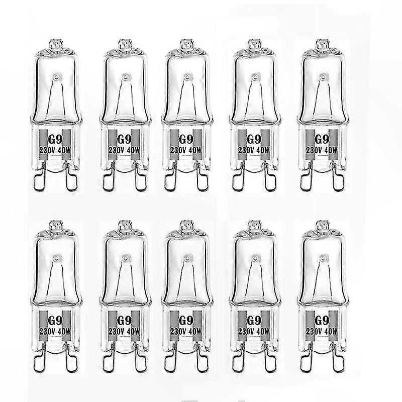 G9 Halogenlampe 40w 220v Warmweiß 2800k, 10er-pack