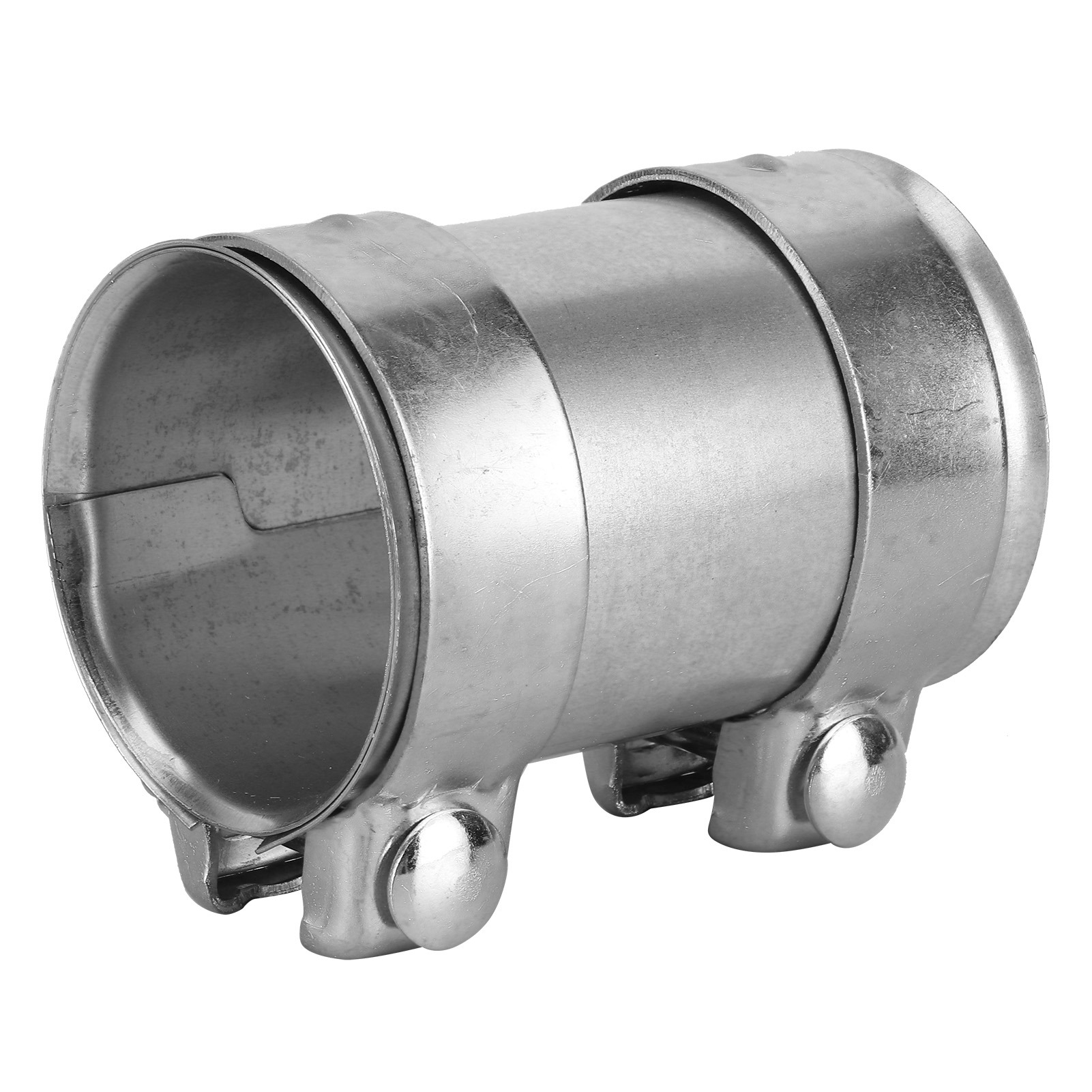 Zoll 76 Mm Auspuffrohr Universalverschraubung Aus Verzinktem Stahl, Reparaturhülse Mit Doppelklemme Für Rohr.