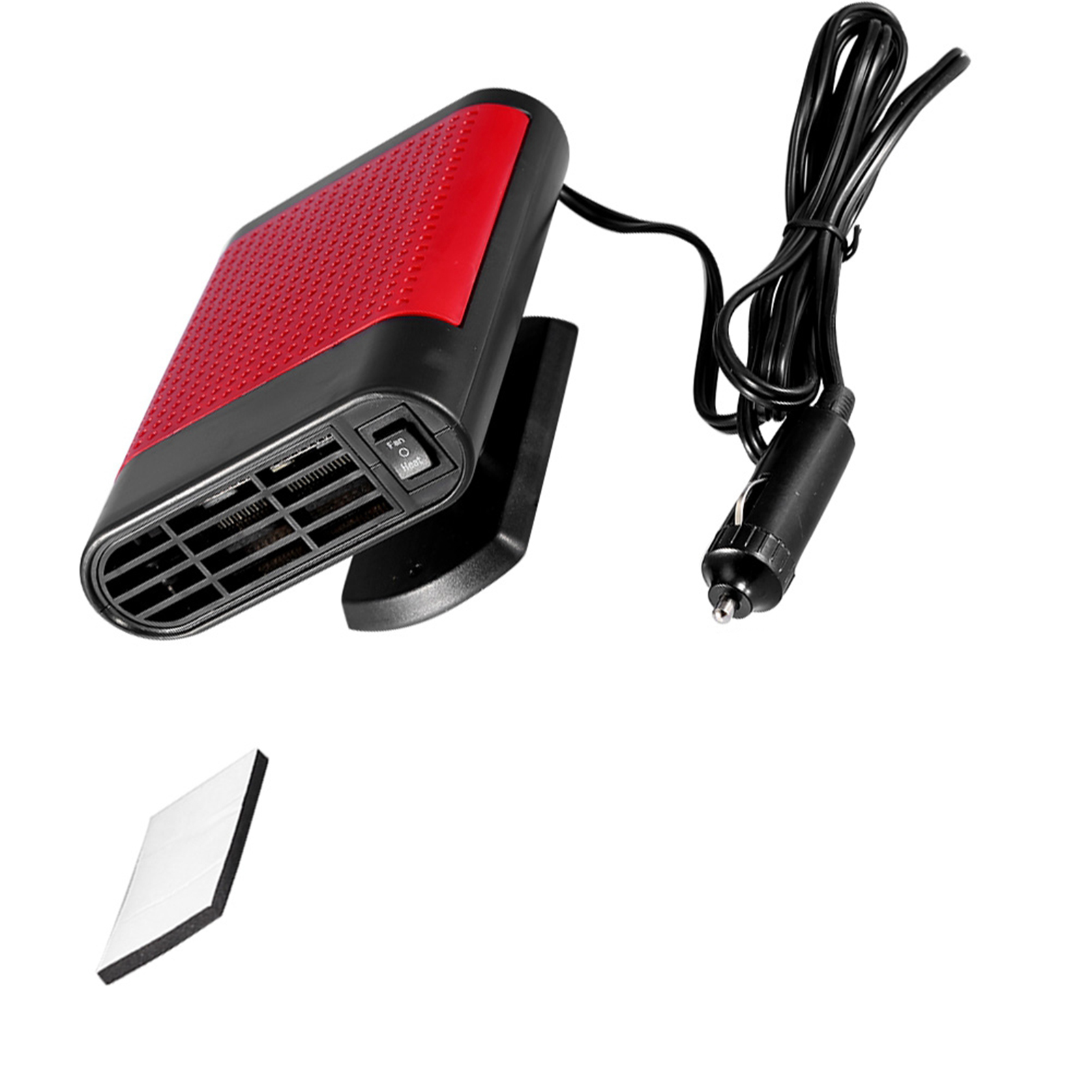 12v Elektrischer Autofenster-dampfreiniger, Tragbare Heizung Mit Enteisungsventilator, Fenstertrockner, Rotes Modell.