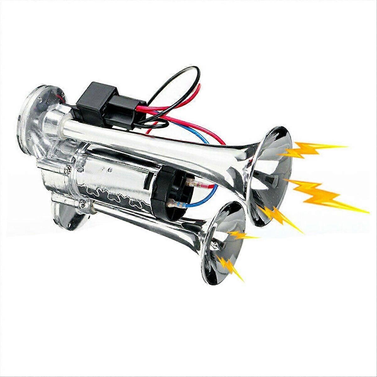 12v 600db Drucklufthupe Für Pkw Und Lkw – Leistungsstarke Und Robuste Elektrische Hupe Mit Eingebauter Pumpe