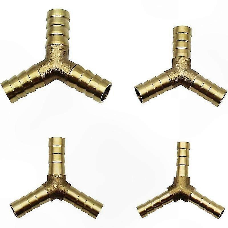4-teiliges Messing-schlauchverbinderset Für Pneumatikschläuche, Geeignet Für Luft, Wasser, Kraftstoff Und Diesel – Durchmesser 6, 8, 10 Und 12 Mm