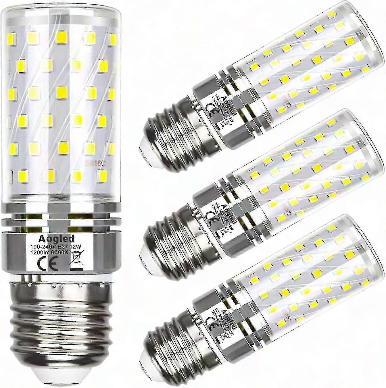 E27 Led-lampe, 1600 Lm, Kaltweiß (6000 K), 16 W, Nicht Dimmbar, Schraubsockel, 4er-pack