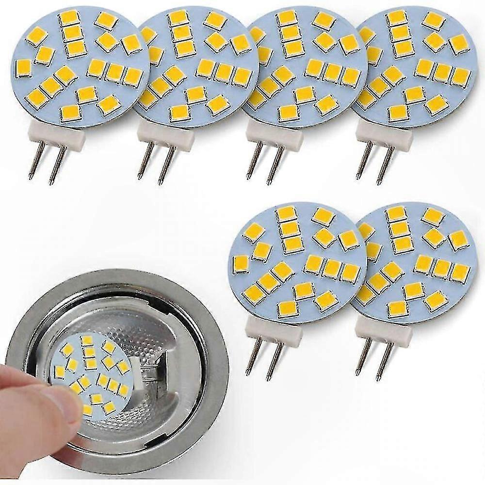 Warmweiße G4-led-lampen, 2 W (entspricht 20 W Halogenlampe), 12 V Ac/10–30 V Dc, Einbau-unterbauleuchten, 6er-packung