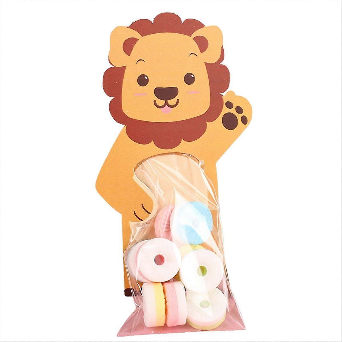 Niedliche Tier-leckerlitüte, Dekoratives Löwenmotiv, Geschenktüte Mit Cartoon-motiv, Festliche Überraschungstüte, Modell A.