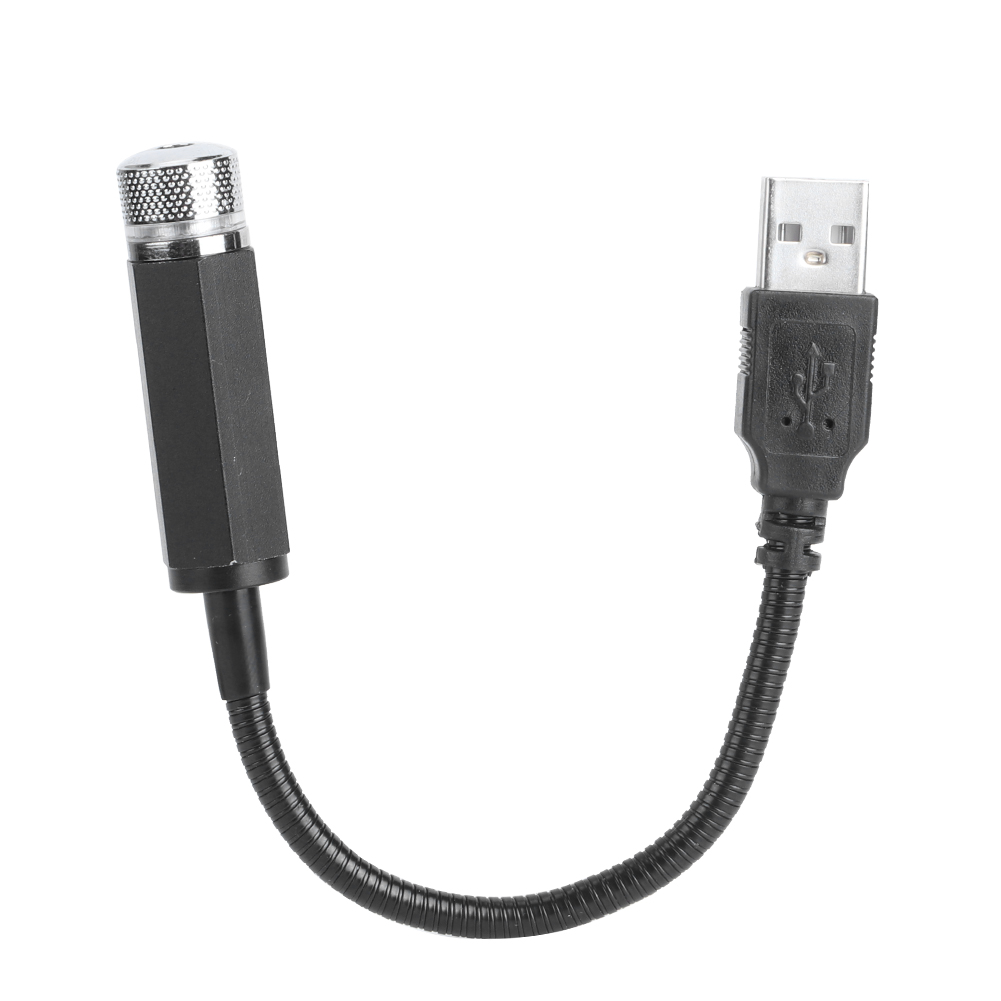 Verstellbare Sternenhimmel-projektor-deckenleuchte Fürs Auto, Romantisches Usb-stimmungslicht, Rote Innendekoration.
