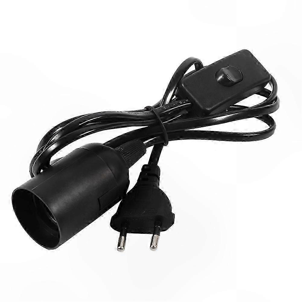 Einzigartige Pendelleuchte Mit Schalter, Schwarzer Steckdose Für Den Haushalt, Eu-kompatibler Stecker, Moderne Schwarze Deckenleuchte.