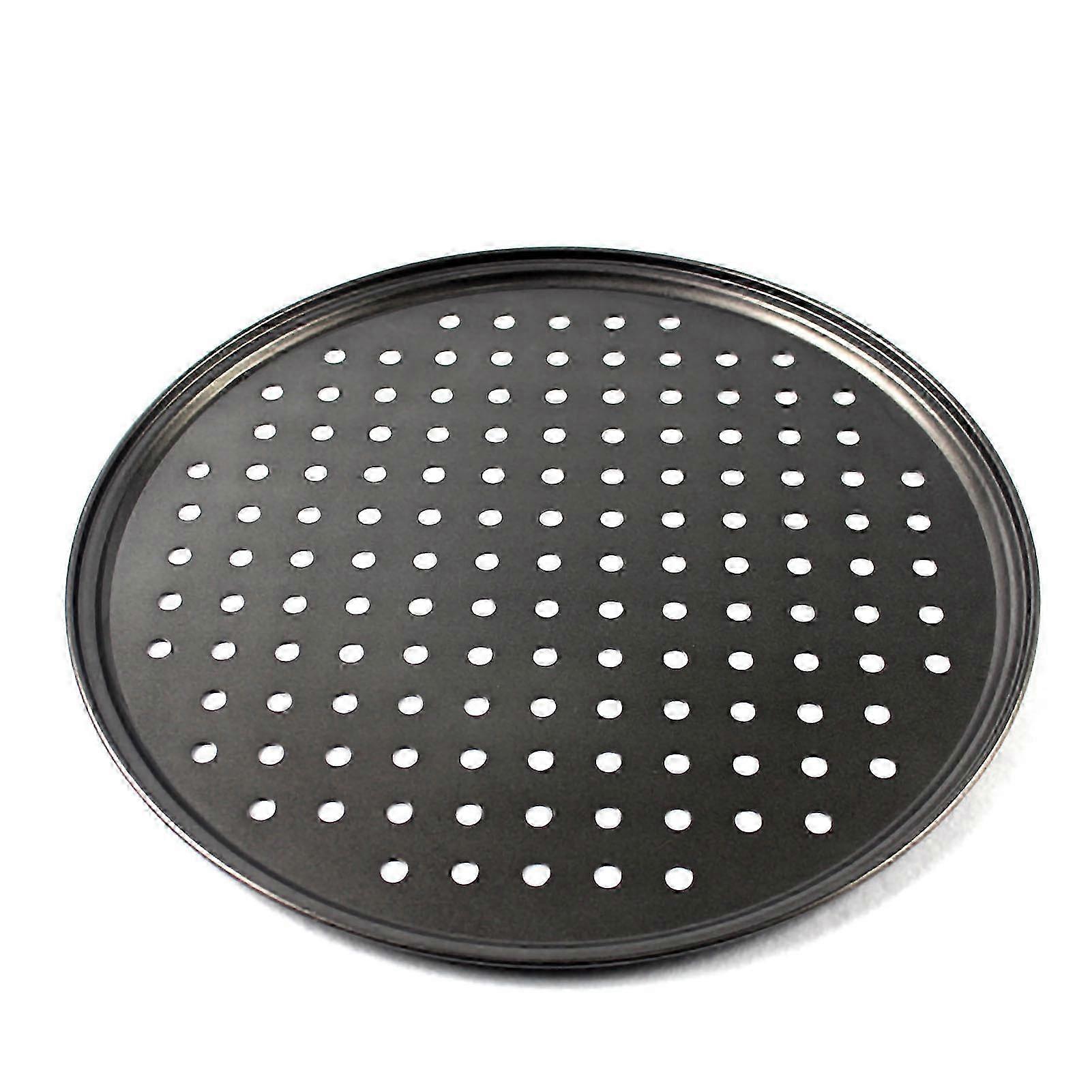 Antihaftbeschichtete, Perforierte Pizzapfanne, Einfaches Backen, Stabiler Boden, Belüftungsdesign, 30 Cm, Langlebiger Stahl, Schnelllöser, Stabiler Boden, Für Den Professionellen Und Privaten Gebrauch