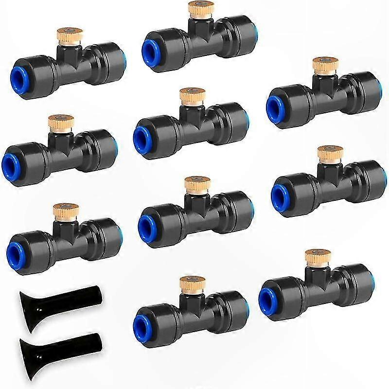 10 Messing-sprühdüsen Für Außenkühlung, Gartenbewässerung Und Wassersprühsysteme - 10er-packung