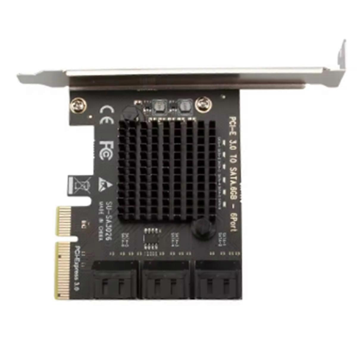 Pcie 4x Sata 3.0 6-port-karte, Pci Express Zu Sata 6 Gbit/s Adapter, Raid-controller Nicht Enthalten, Für Desktop-pcs, Multi-disk-erweiterung
