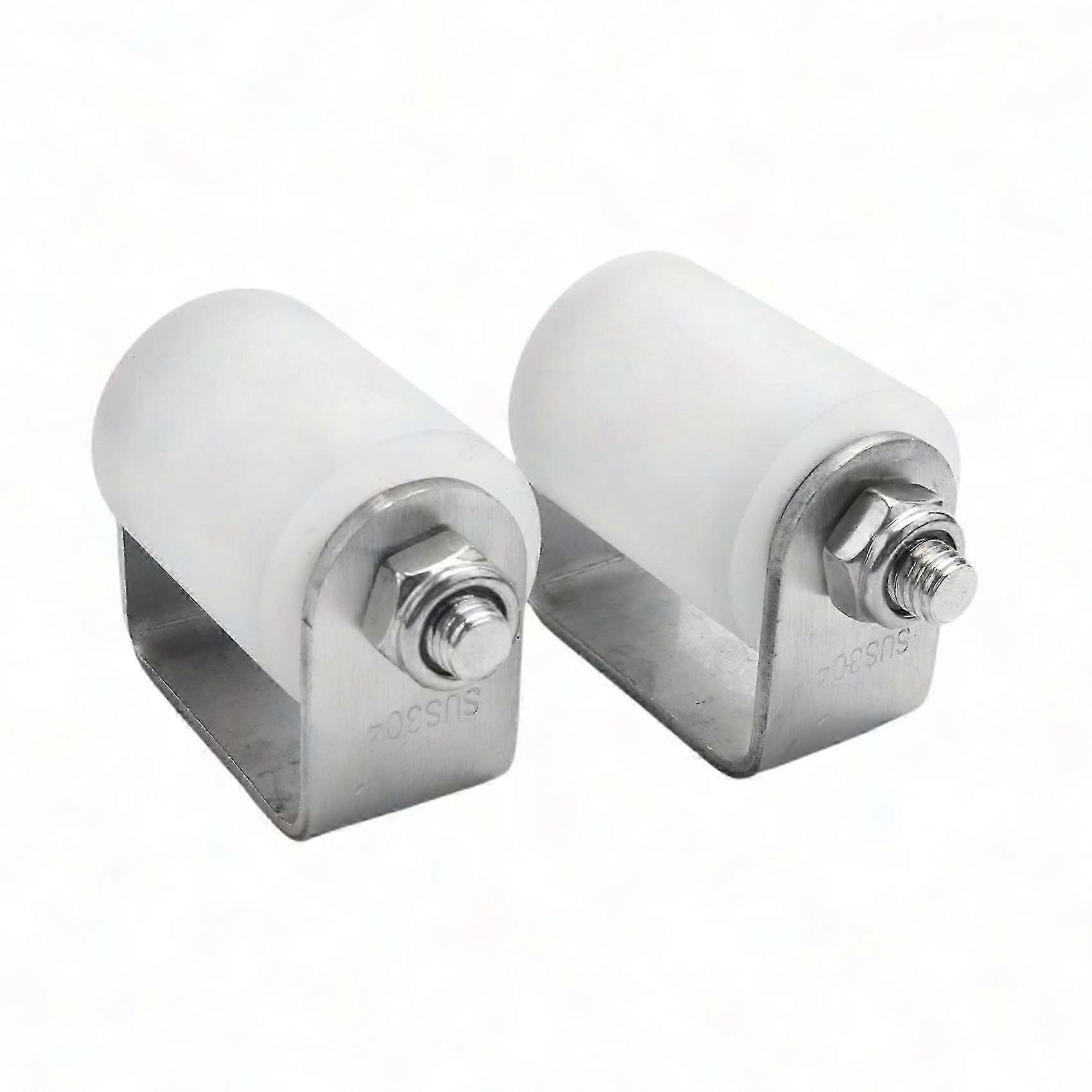 2-teiliges 3-zoll-führungsrollenset Für Schiebetore, Robuste Nylon-seitenräder Mit Kugellager, Hochleistungs-führungsrollen Für Schiebetore