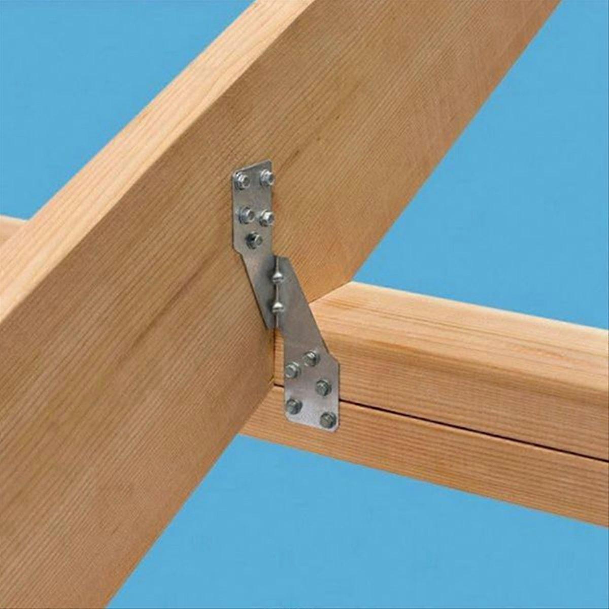 Hurricane Tie Hick Befestigungsbänder Aus Verzinktem Stahl, 10er-set, Zur Dach- Und Rahmenbefestigung, Korrosionsbeständig, Für Den Innen- Und Außenbereich Geeignet, Modell Hts10, 76 Mm X 180 Mm, Robu