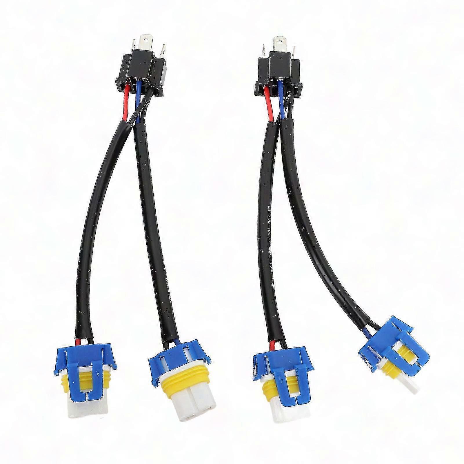 2 Stück Scheinwerferadapter 9003 H4 Auf 9005 9006, Doppelkabelbaum Für Glühbirnen, Umrüststecker