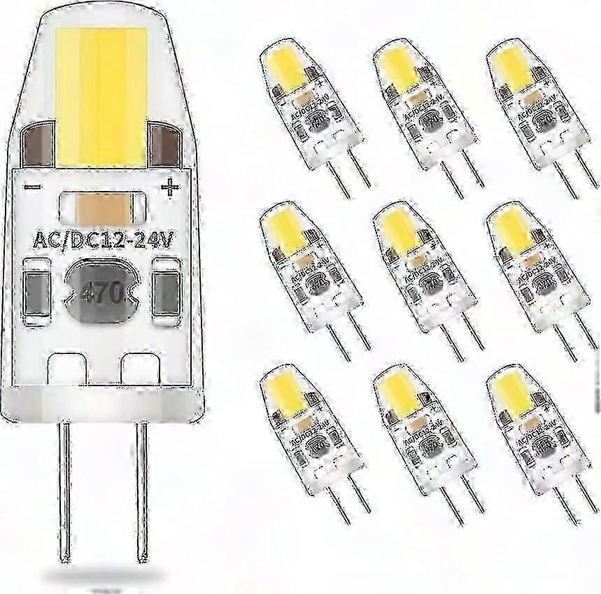 G4 2w Led-lampe, Kaltweiß, Entspricht 20w Halogen, 200lm Flimmerfrei, Energieeffizient, Ac/dc 12v-24v, Zweistiftsockel, 360° Abstrahlwinkel