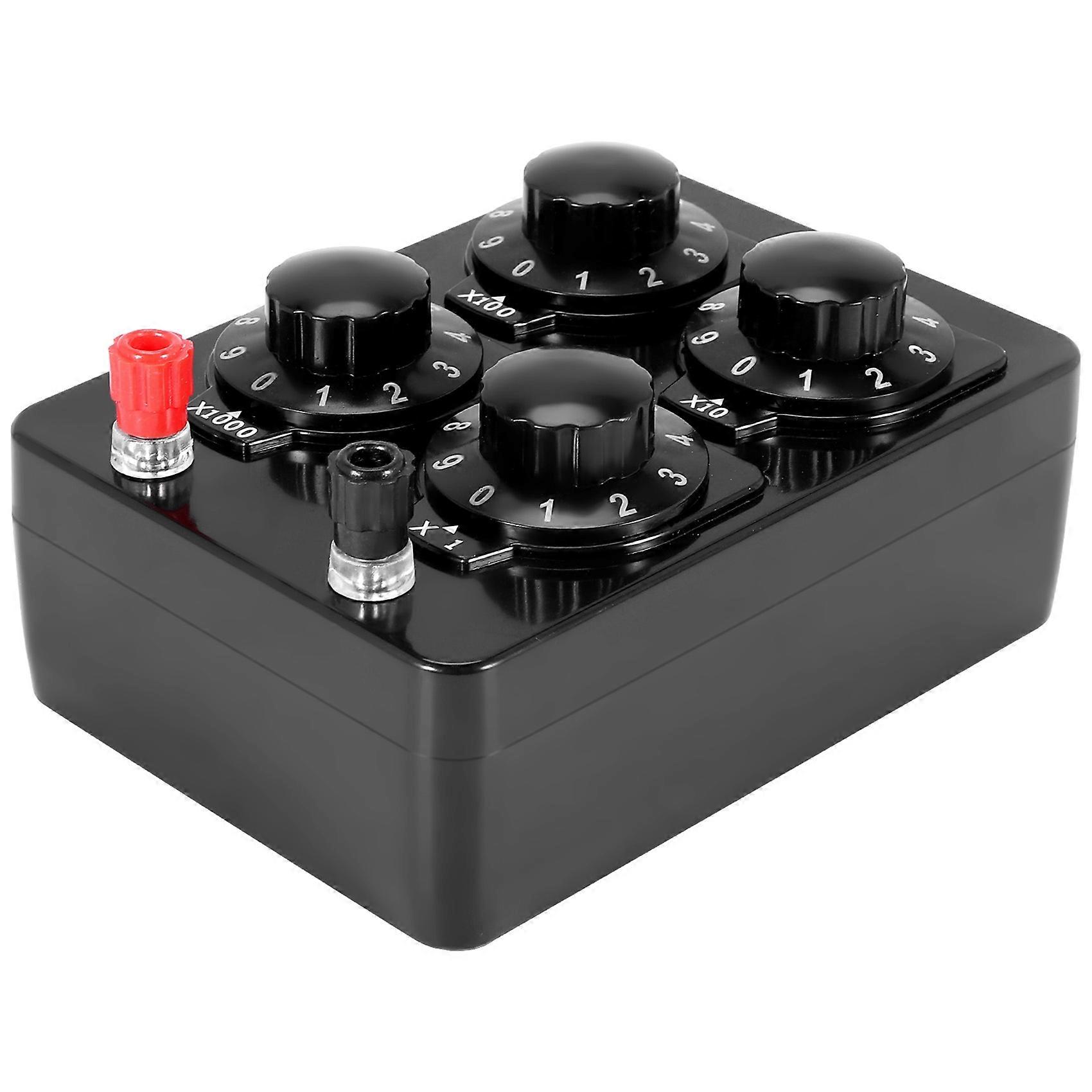 Widerstandsbox Mit Variablem Dezimalwert (0–9999 Ohm), Präzisionsinstrument Für Elektronische Prüfungen Und Kalibrierungen, Einstellbares Messwerkzeug