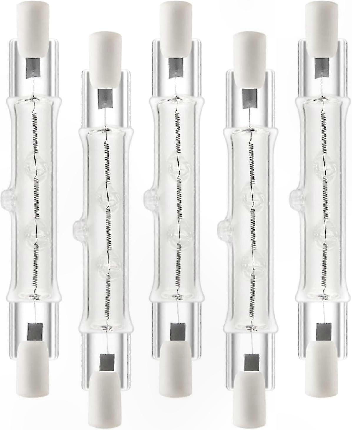 R7s 118-mm-halogenlampe, Doppelseitig, 5er-pack, 230 V Wechselstrom Für Die Heimbeleuchtung