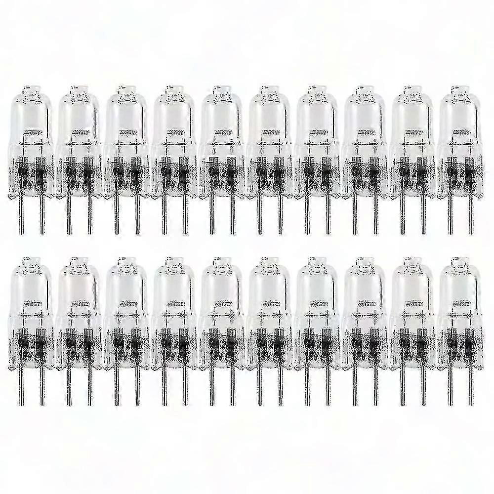 20 G4-halogenlampen, 20 W, 12 V, 2-polig, Klare Glühbirne, Für Backofen Und Kontrollleuchten, 20er-packung