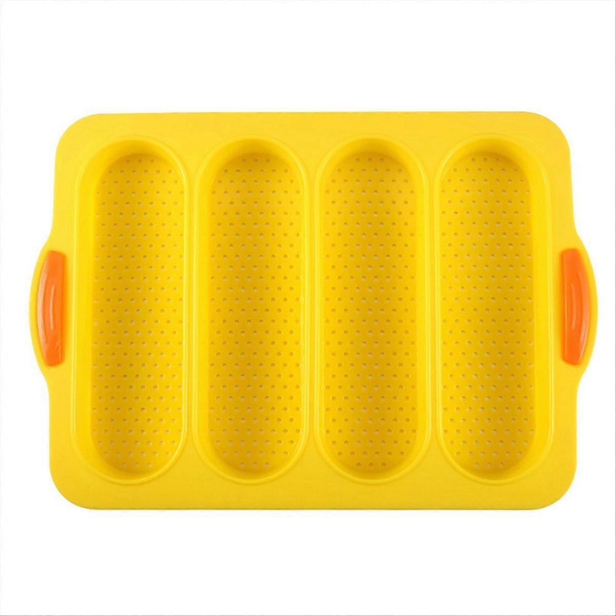 Gelbe Silikon-brotform, Antihaftbeschichtete Backform, Ideal Für Backofen, Gebäck Und Kuchen, Bpa-frei, Wiederverwendbar, Standardgröße, Leicht Zu Entformen.