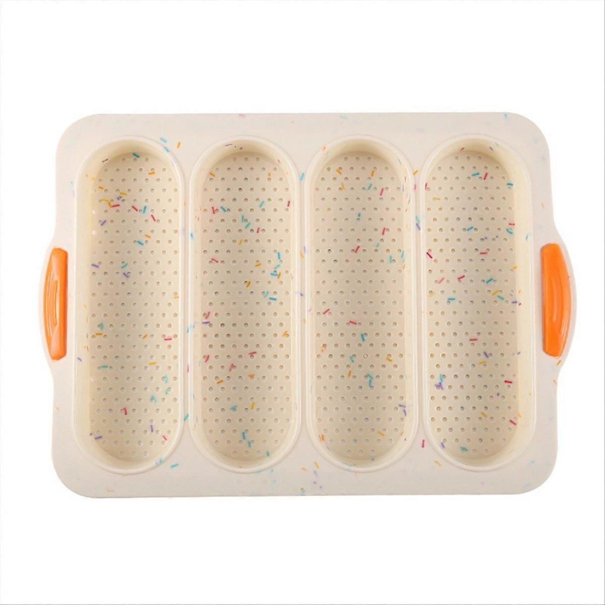 Weiße Silikon-brotform, Antihaftbeschichtete Backform Für Den Backofen, Ideal Für Gebäck Und Kuchen, Hitzebeständig, Praktische Größe.