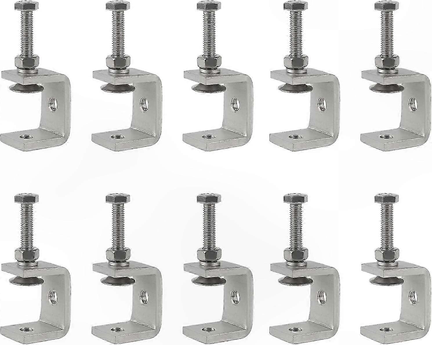 Set Mit 10 Edelstahlklemmen, 30 Mm Hochleistungs-klemmbacken Mit Verstellbarer Backe Für Holzbearbeitung, Schweißen Und Heimwerkerprojekte