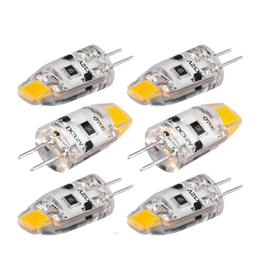 6 G4 Led-lampen, 12 V Dc, Dimmbar, Cob, 6er-pack, Dimmbare Beleuchtung
