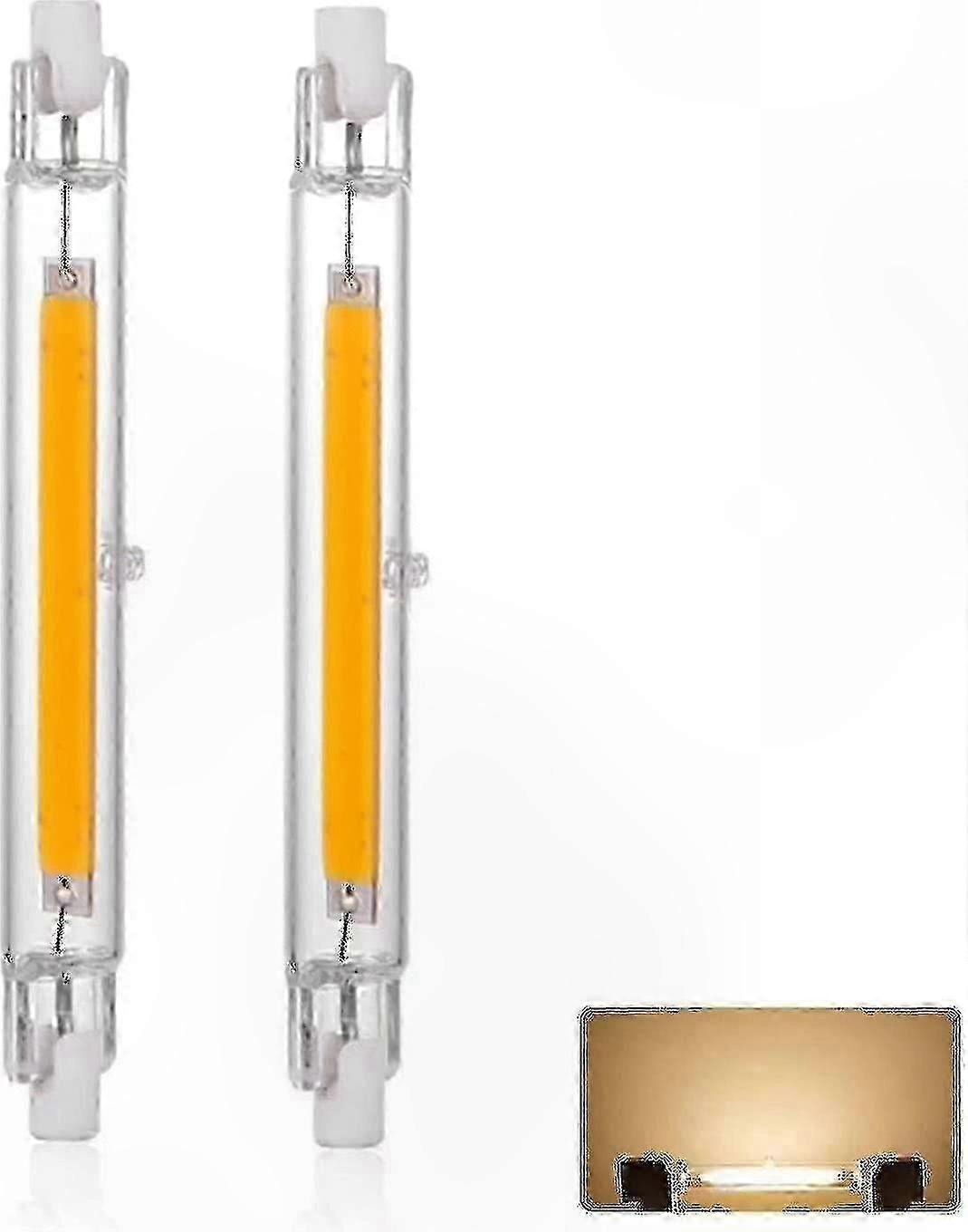 Dimmbare R7s Led-linearleuchte, 78-118 Mm, 5-20 W, Warmweiß 3000 K, 3000 Lumen, Halogenersatz, Innenbeleuchtung, Langlebige Glühbirne.