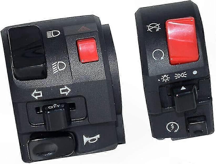Motorrad-lenkerschalter Mit Startknopf, Hupe Und Blinkern – Bedienset Für Griff, Blinker Und Anlasser