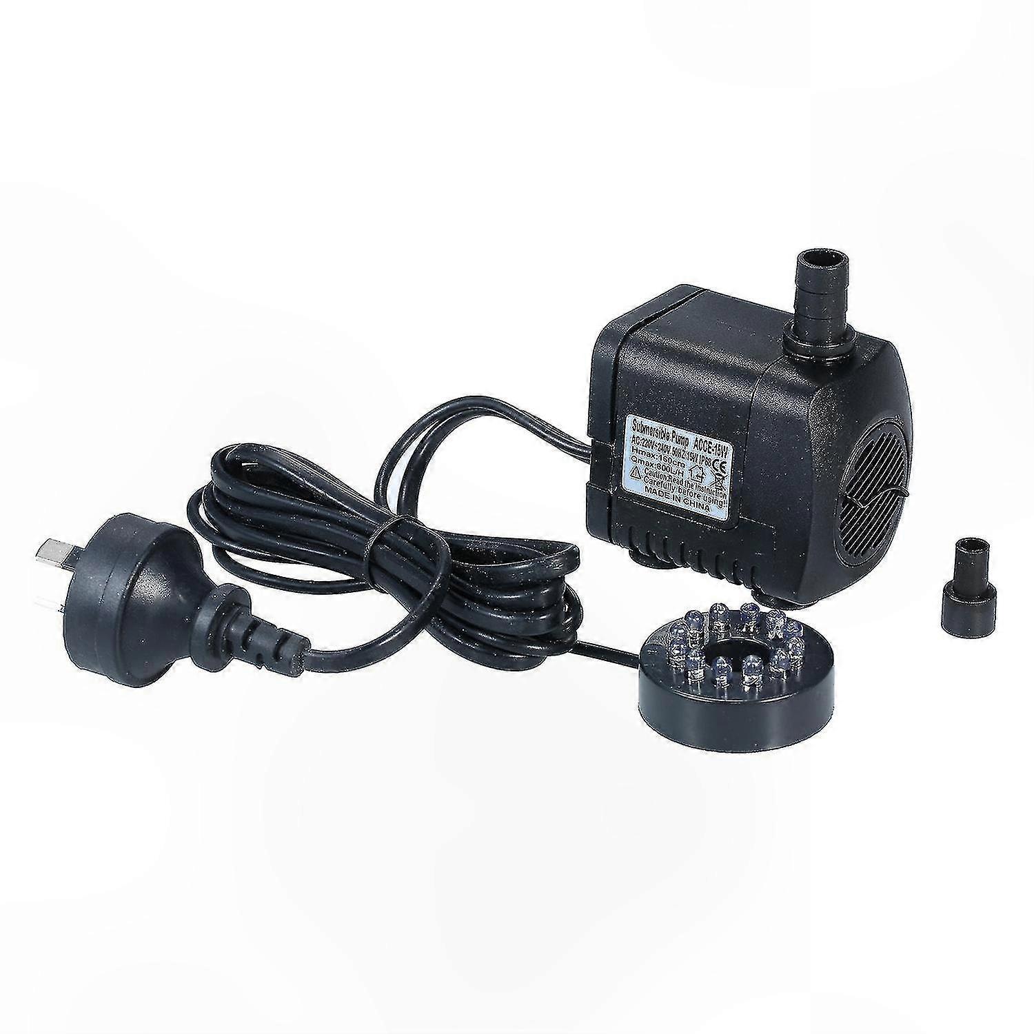 800l/h Tauchpumpe Für Teiche Und Aquarien, Geräuschlos, Mit Eu-stecker, Starke Und Zuverlässige Förderleistung.