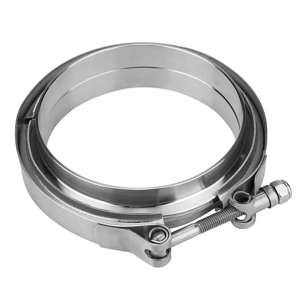 5"-edelstahl-v-band-turboschelle Für Universelle Auspuffanlagen, Montagesatz