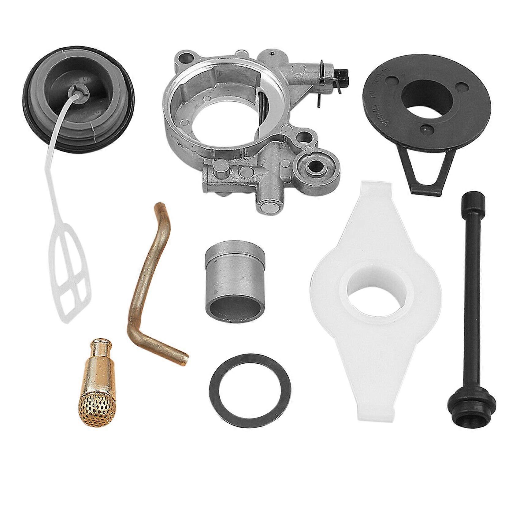 Ölpumpenleitungssatz Mit Schraubzahnrad Für Kettensägen 372xp, 365, 371, 385, 390 Und 362, Kompatibles Ersatzteil, Robustes Metall, Schmiermechanismus