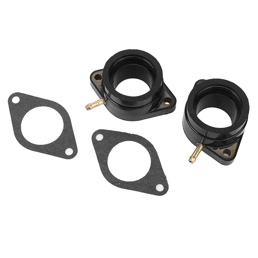Ansaugkrümmerdichtung Für Yamaha Xs400 Vergaser 1977-1981, 2-teilig Aus Gummi, Auslaufsicherer Ersatz Und Standardpassform.