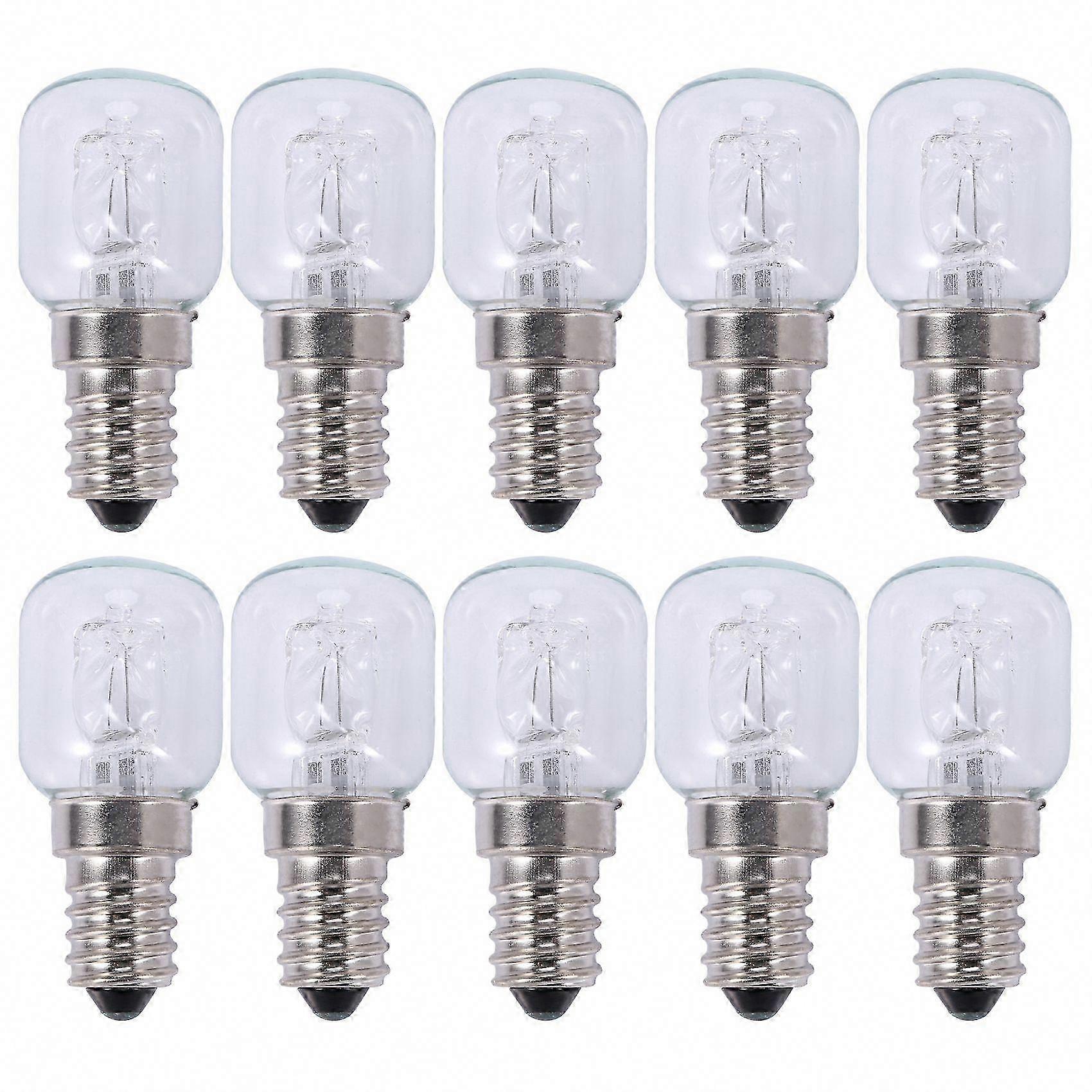 E14 25w 500°c Halogen-ofenlampe, Hochtemperaturbeständiger Quarz, 10er-pack Kochbirnen, Ersatz Für Grilllampen.