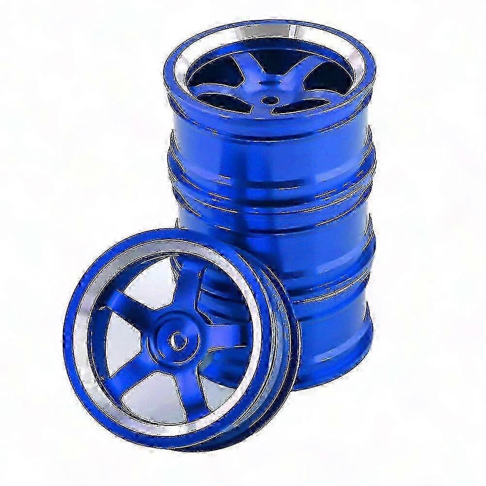 4 Stück 52-mm-metallradnabenfelgen Für 1/10 Rc Onroad-drift-car Sakura, Dunkelblau