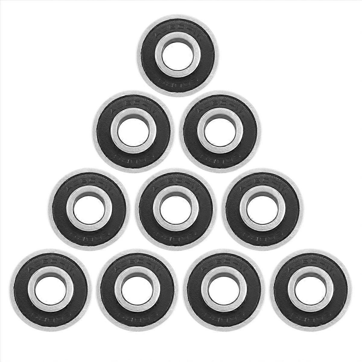 Set Mit 10 Kugellagern 608 Für Skateboards, 8x22x12,6 Mm, Scooter-räder, Schwarz, Hohe Präzision