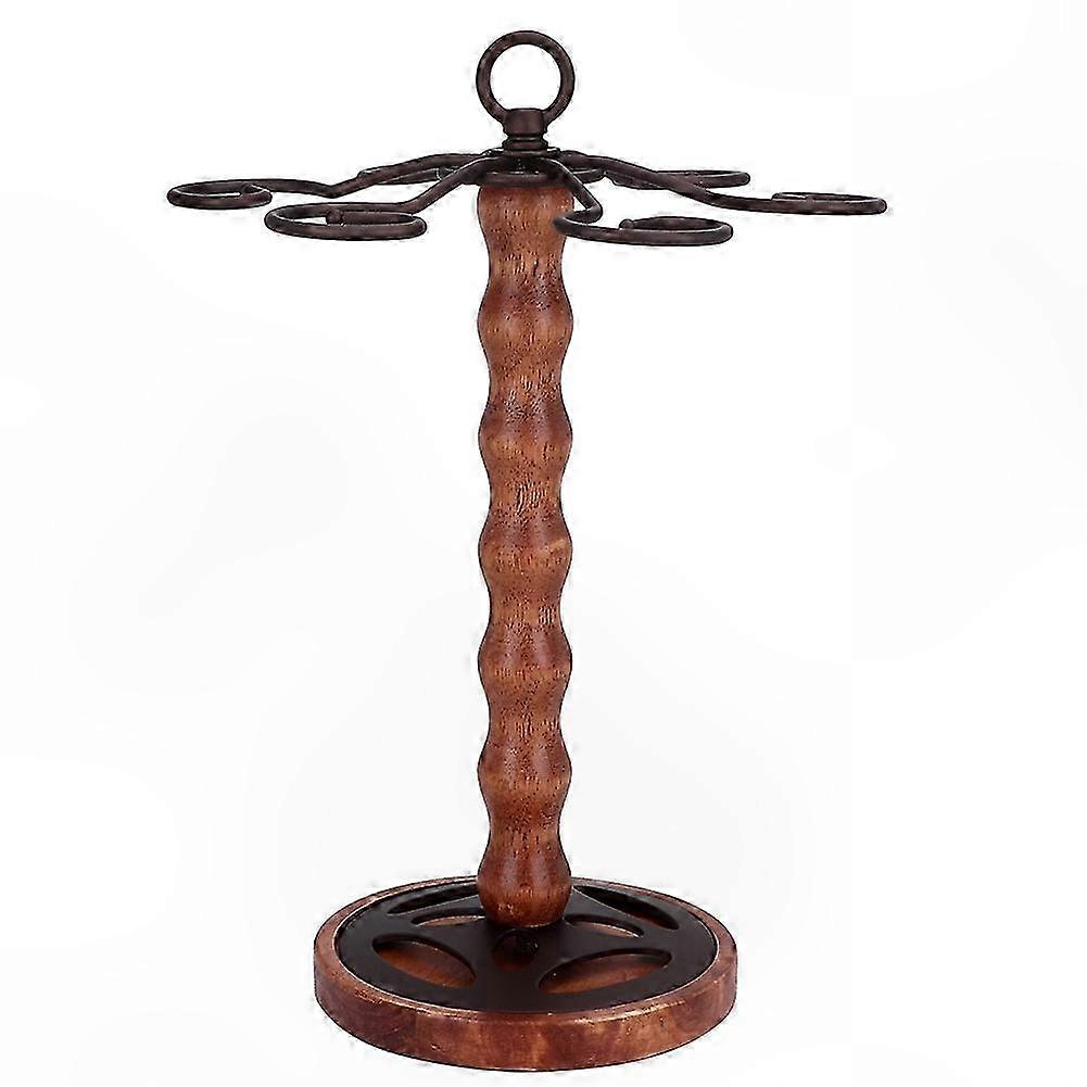 Weinglashalter Mit 6 Haken, Aufbewahrungs- Und Präsentationsständer Für Tassen Und Stielgläser, Ideal Für Den Tisch Oder Als Freistehendes Regal.