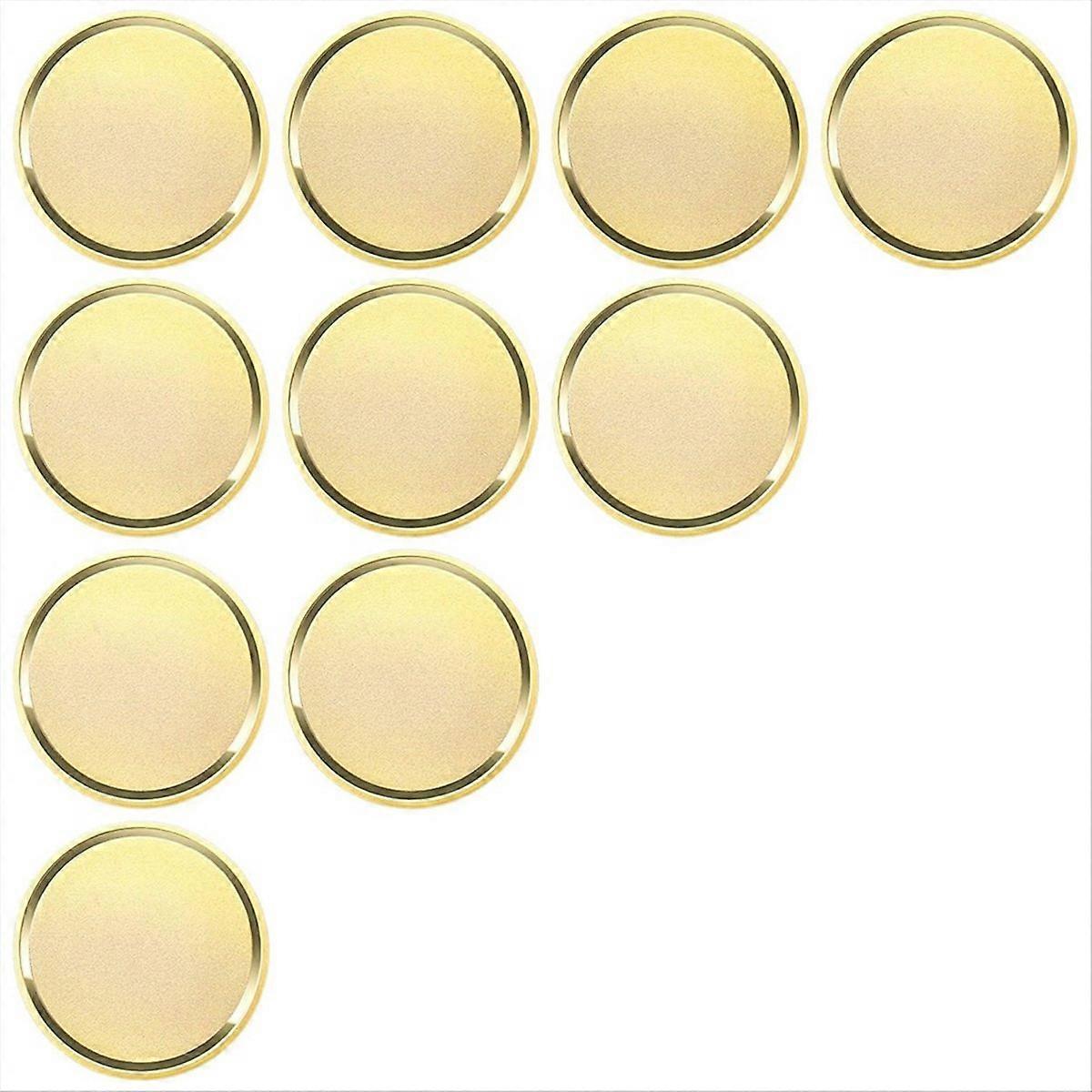 Set Mit 10 Mattierten, Unbeschrifteten 40-mm-lasergravurrohlingen, Ideal Für Kunsthandwerk Und Diy-projekte