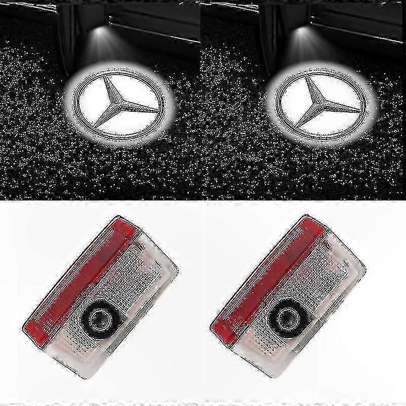 Led-türstrahler Für Autos – Universell Kompatibel Mit Verschiedenen Automodellen, Stilvolle Fußraumbeleuchtung