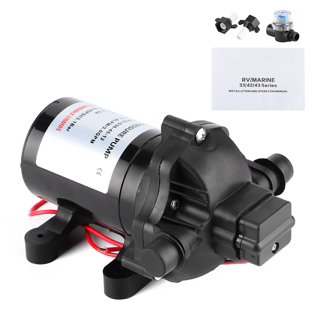 12v 45psi 3,0gpm Selbstansaugende Hochdruck-membranpumpe Für Boote Und Wohnmobile