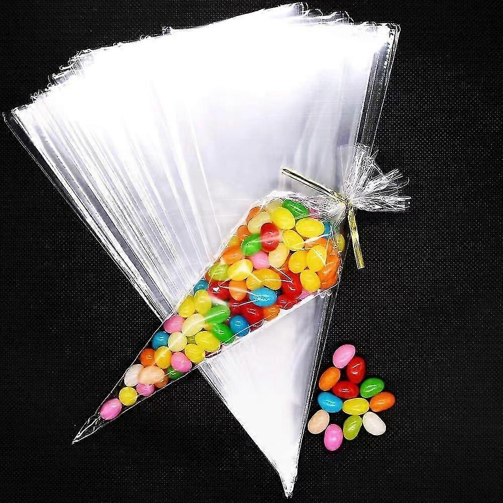 Klarsichtbeutel Mit Drehverschluss, 100er-packung, Verpackung Für Kekse, Süßigkeiten Und Party-leckereien, 18 X 37 Cm