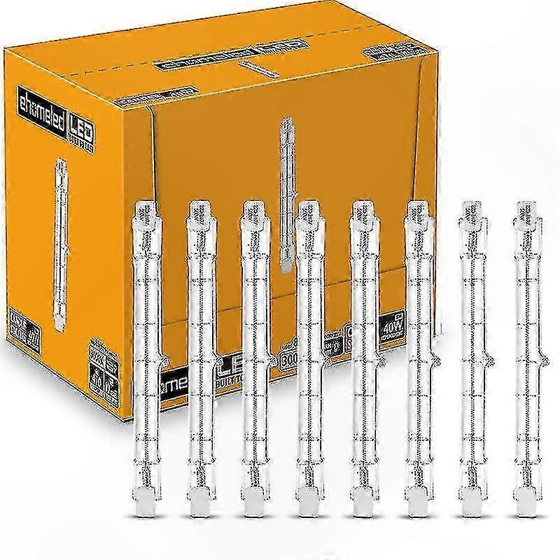 6er-pack Lineare Halogenlampen R7s, 118 Mm, 230 W, 230 V, 4650 Lm, Warmweiß (2800 K), Mit Integriertem Dimmer, Für Sicherheitsbeleuchtung.