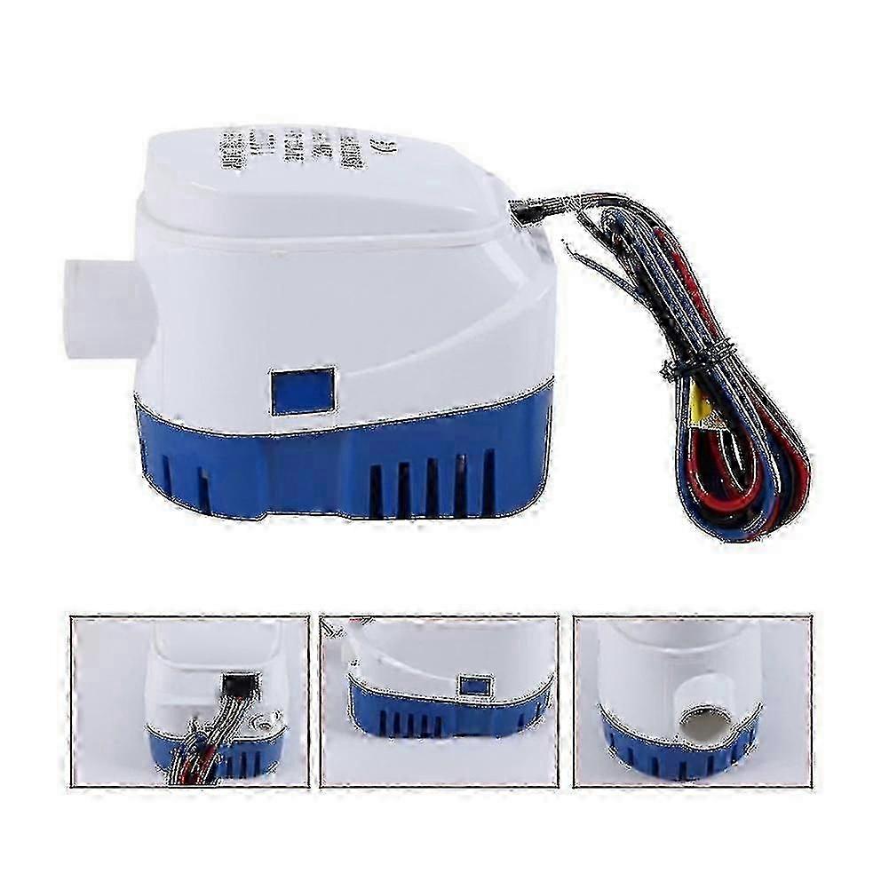 Automatische Tauchbilgepumpe Für Boote, 12v/24v Dualspannung, Marine-wasserableitungssystem 1100 Gph/750 Gph