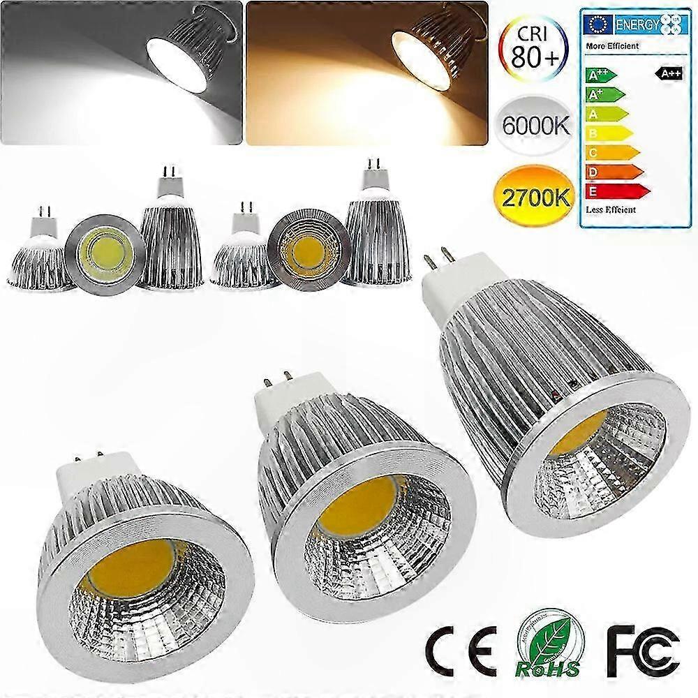 Mr16 12v 9w 12w 15w Led-projektor, Warmweiße Einbaustrahler, Halogenlampenersatz Für Die Innenbeleuchtung
