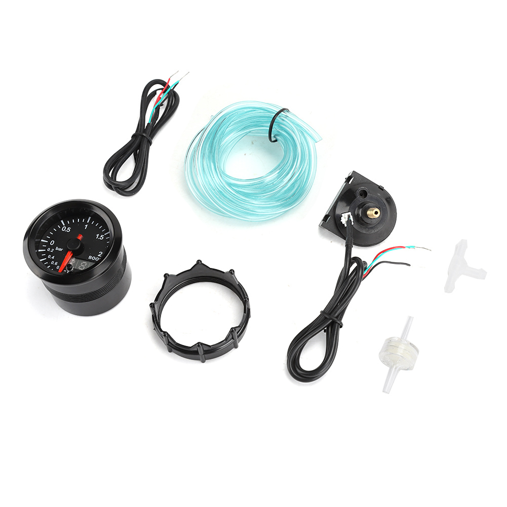 2-in-1 2-bar 12v Turbo-druckanzeige Für Autos – Universelles Farbdisplay-ladedruckmessgerät, Modifikationsteile